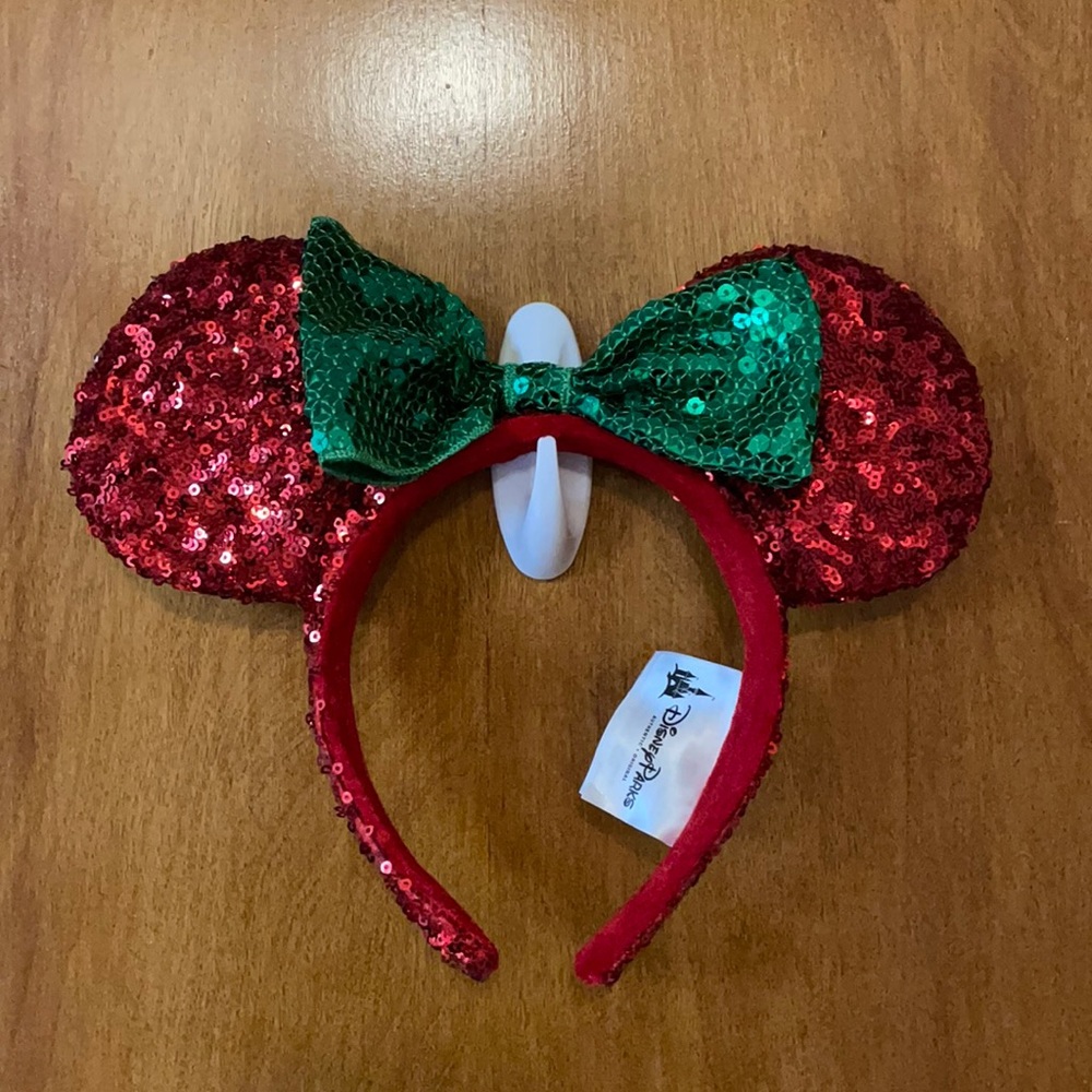 Christmas sequined Minnie Ears